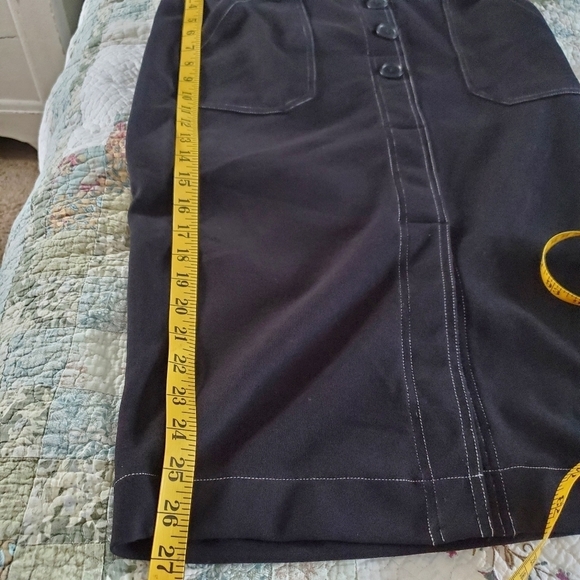 BBJ Los Angeles Black Pencil Skirt Size Large - Picture 5 of 6
